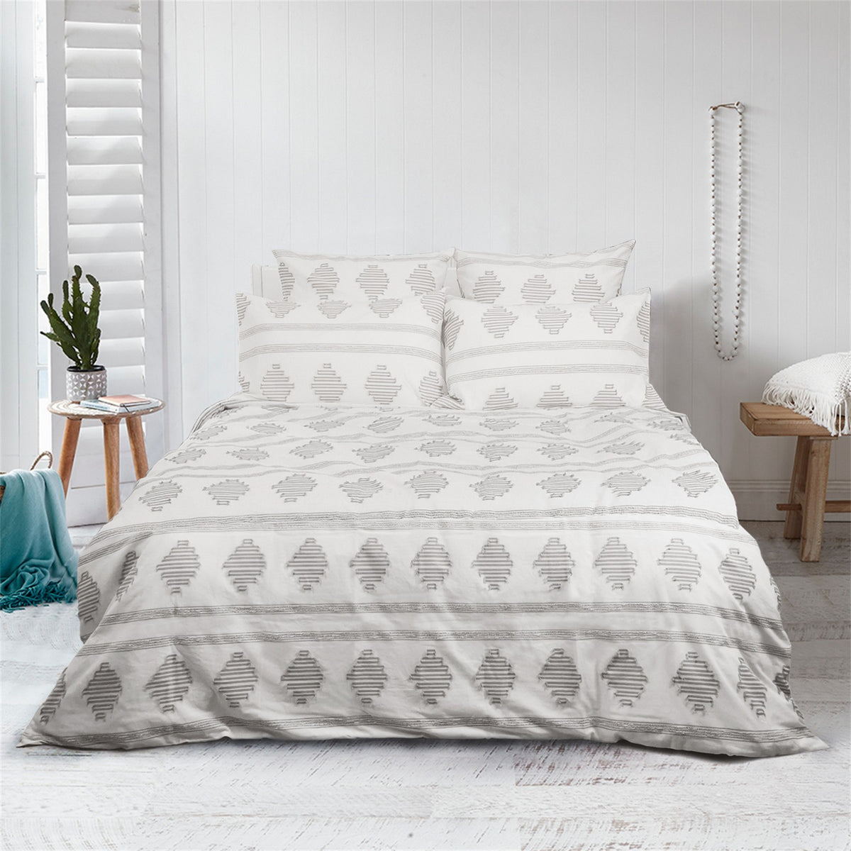 3pcs Quilt Cover Set/ Duvet Cover Set/ Floral Jacquard Cover Set/ All Season
