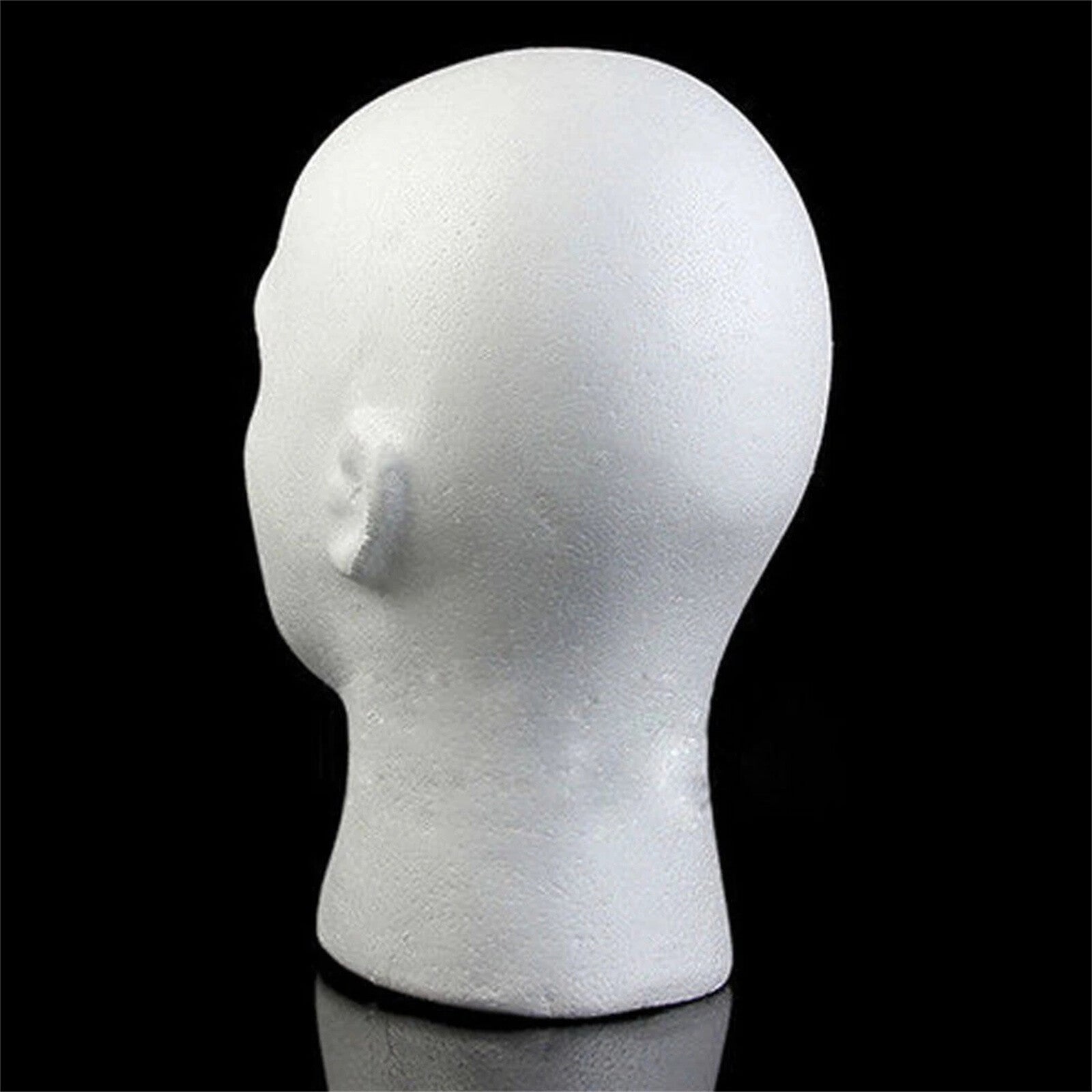 2PCS Foam Mannequin Head Display Stands - Glasses, Caps, Hats and Wig Display Holder
