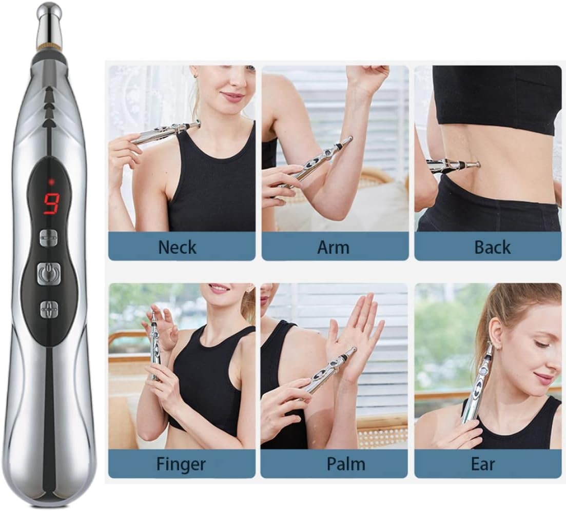 Electronic Acupuncture Massage Pen Pulse Therapy Pain Relief Acupoint Meridian Massager