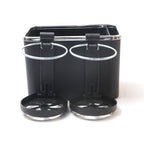 Car Armrest Storage Box with Cup Holder and Tissue Drawer – Multifunction Coffee and Drink Organizer