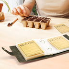 2 Sets Seed Storage Organizer with Kraft Paper Envelopes – Garden Seed Packet Binder and Storage Bags