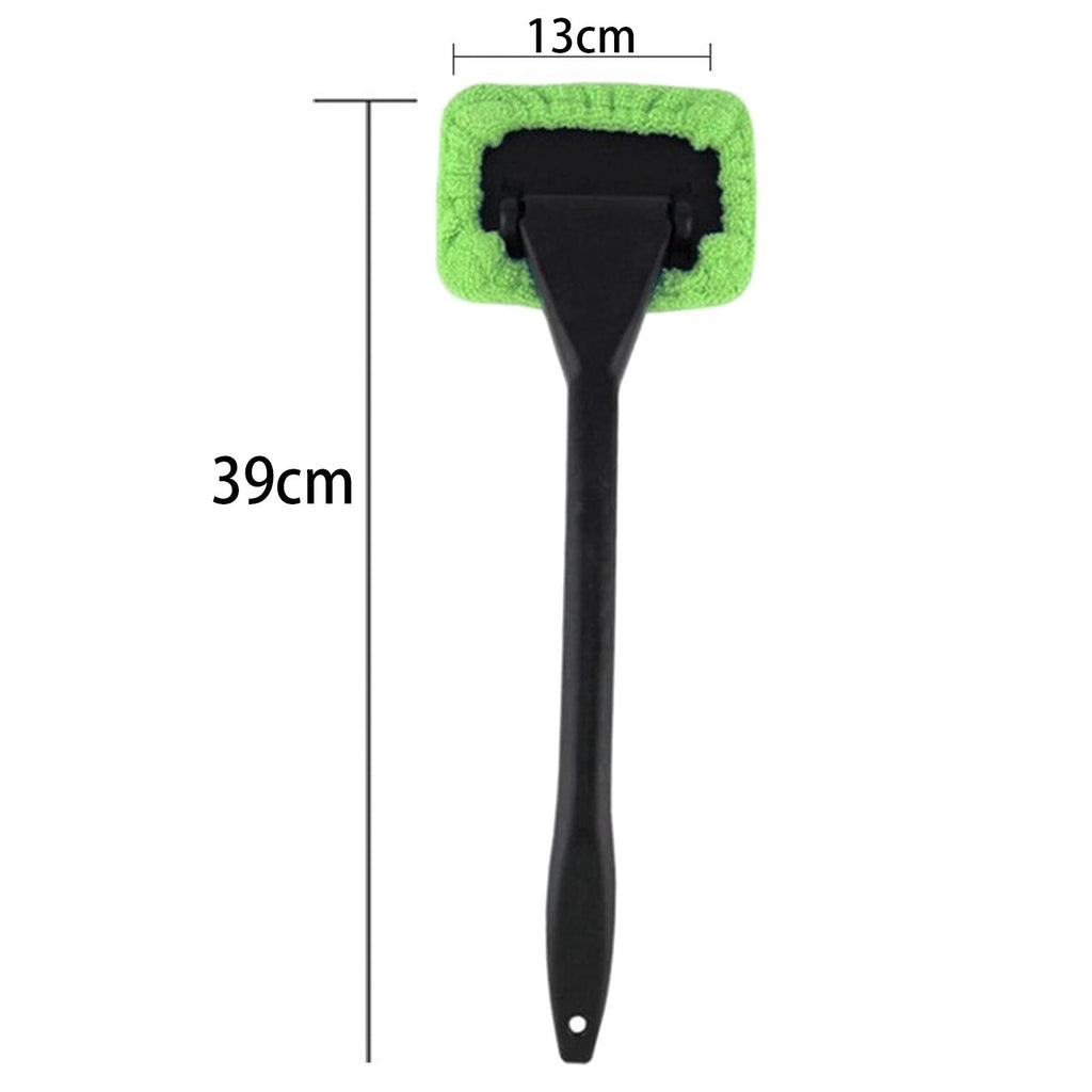 Car Windscreen Window Cleaning Brush Microfibre Pad With Empty Spray Bottle Kit