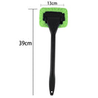 Car Windscreen Window Cleaning Brush Microfibre Pad With Empty Spray Bottle Kit