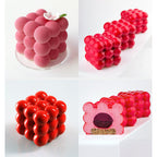 6-Cavity 3D Cube Silicone Mold – Bubble Candle Soap Chocolate Cake DIY Craft Mould