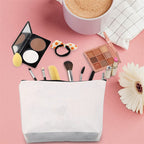 10pcs Canvas Makeup Bags with Zipper | Blank DIY Cosmetic Pouches Pencil Cases