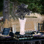 Black Artificial Rose Flowers for DIY Wedding Bouquets Halloween Decorations AU