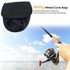 2PCS Fishing Reel Covers Neoprene Waterproof Protective Case Spinning Reel Pouch