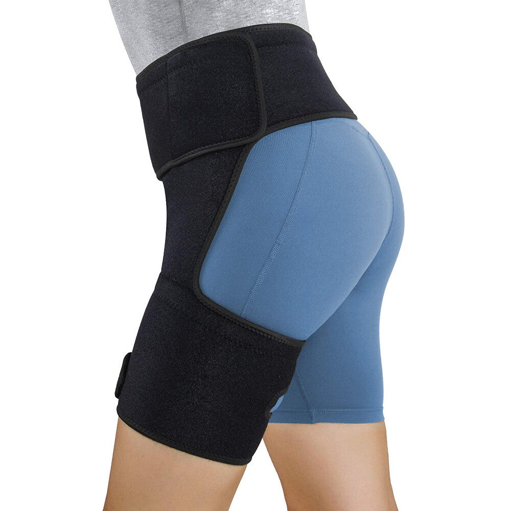 Hip Brace Compression Groin Support Wrap – Sciatica & Thigh Pain Relief (Unisex)