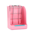 Rabbit Hay Feeder Corner Rack | Small Animal Hay Holder for Guinea Pig Hamster Cage