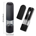 Electric Salt and Pepper Grinder – Battery Powered Spice Mill with Adjustable Coarseness (1 or 2 Pack)