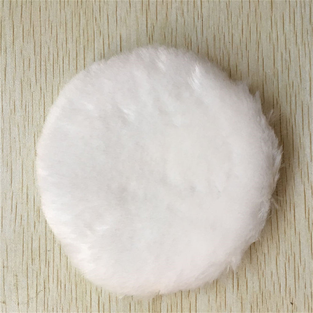 4PCS 5 Inch Wool Polishing Pads - Sheepskin Buffing Pads with Hook and Loop Back