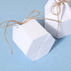 50PCS Kraft Paper Pillow Candy Gift Boxes with Rope Wedding Party Favour Bags