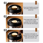 Vacuum Glass Coffee Bean Storage Jar – Airtight Sealed Container 900ml / 1800ml