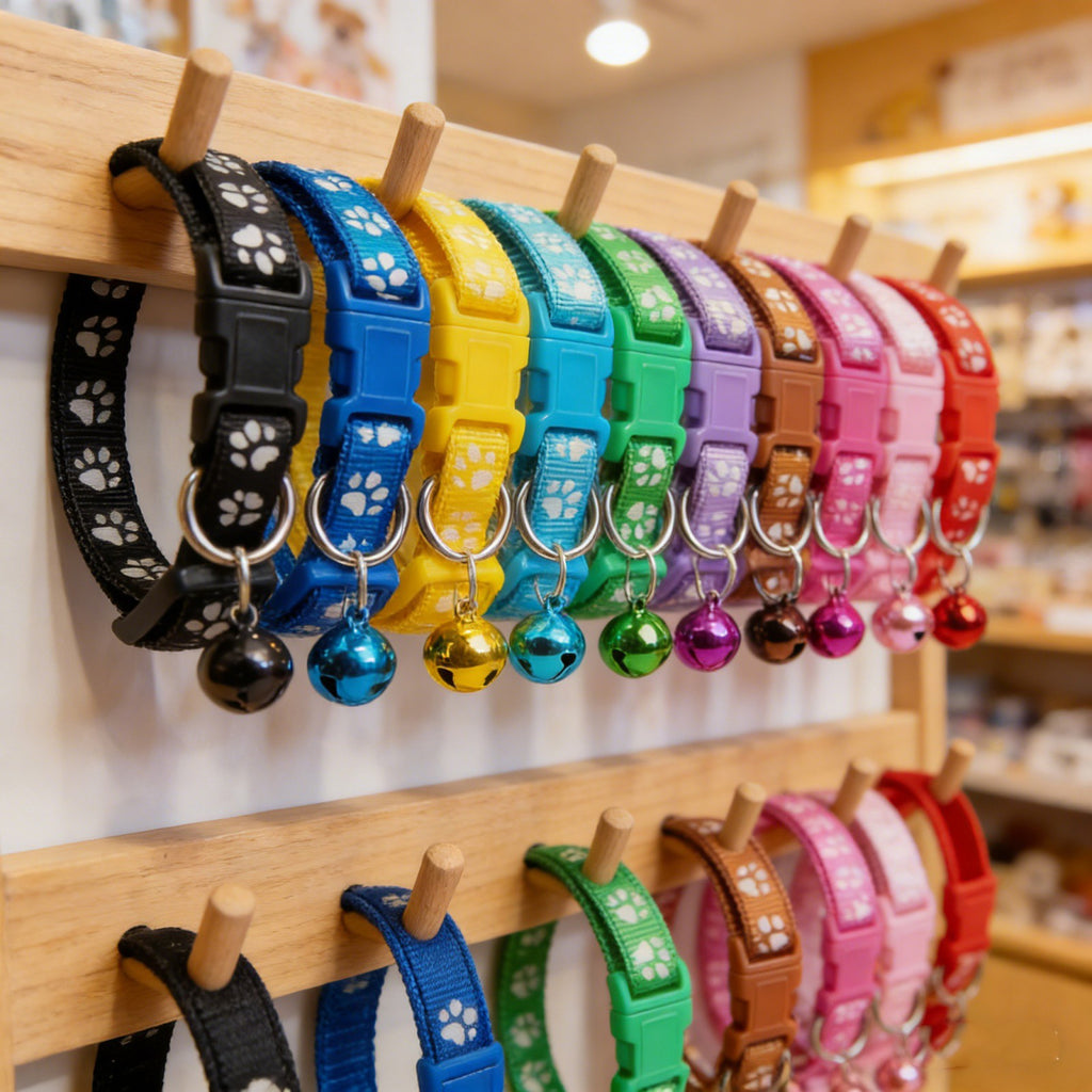 10pcs Puppy ID Collars with Bell | Adjustable Whelping Collars for Dogs & Cats