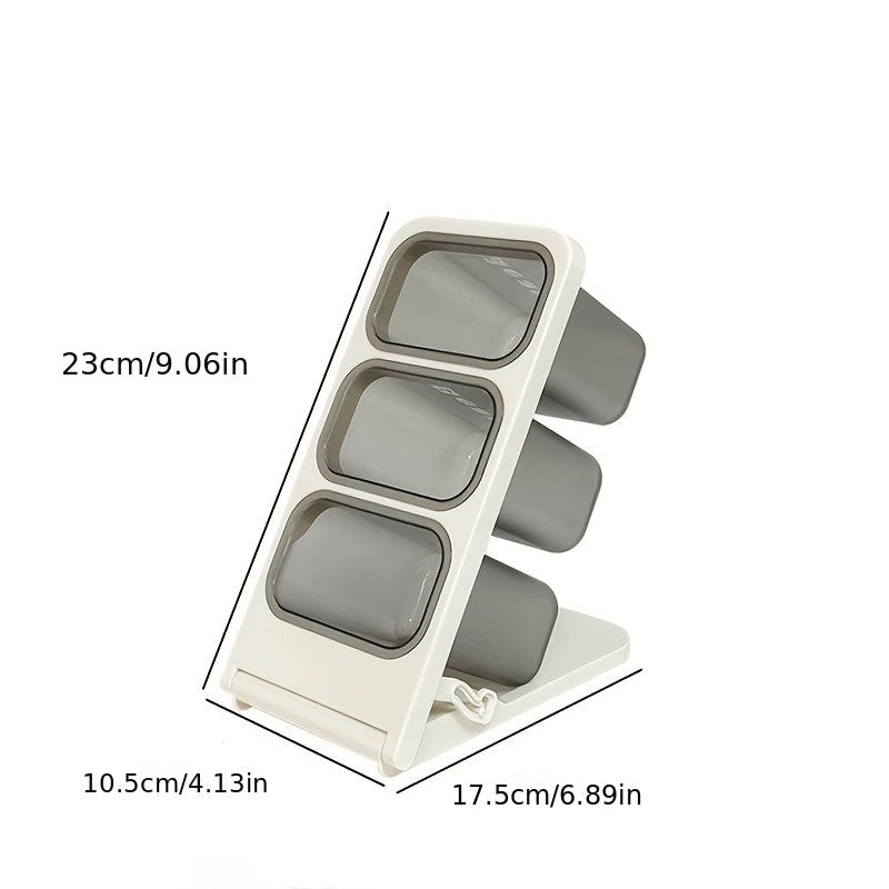 Large Capacity Desk Organiser Pencil Holder - Slanted Pen Holder Storage Box for Office and Makeup Supplies