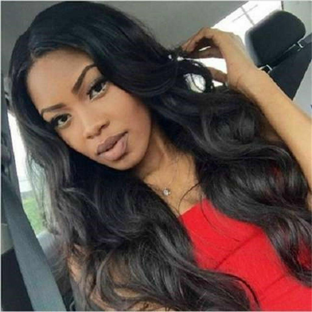 Women’s 68cm Long Wavy Curly Synthetic Wig with Hair Net | Black Cosplay Full Wig