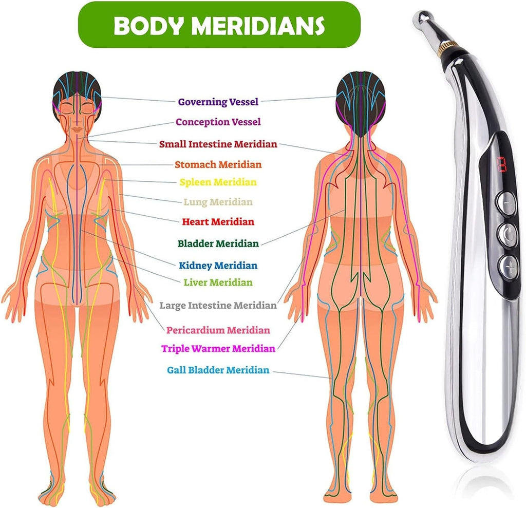 Electronic Acupuncture Massage Pen Pulse Therapy Pain Relief Acupoint Meridian Massager