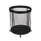 Garage Sports Ball Storage Cart | Rolling Mesh Organizer for Basketball, Soccer & Equipment