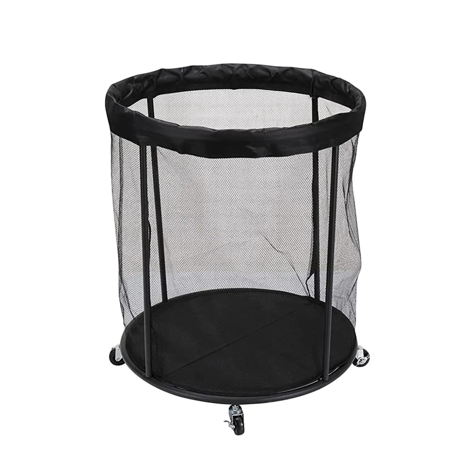 Garage Sports Ball Storage Cart | Rolling Mesh Organizer for Basketball, Soccer & Equipment