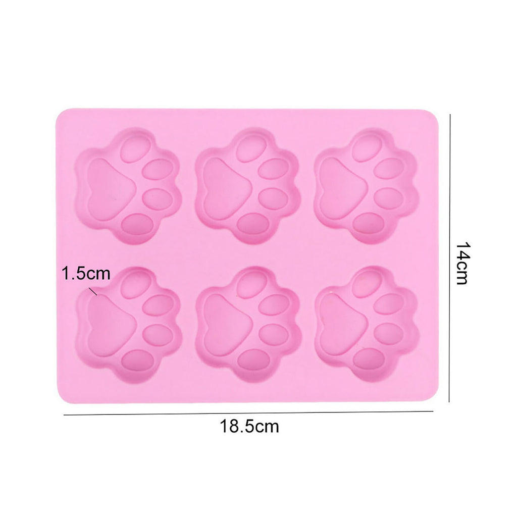 3 Pack Silicone Dog Bone and Paw Baking Molds – Puppy Treat, Chocolate, Ice and Cookie Mould Set
