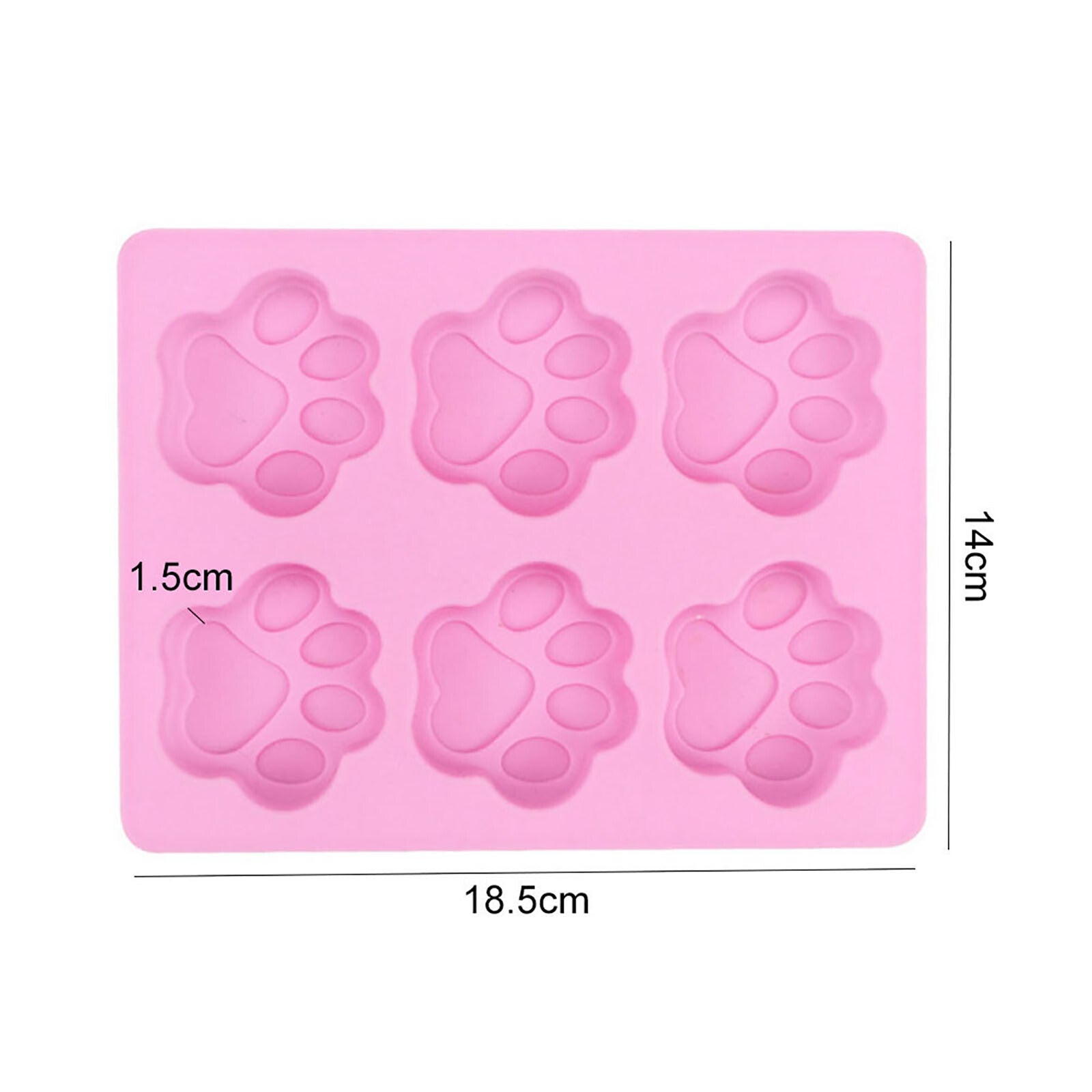 3 Pack Silicone Dog Bone and Paw Baking Molds – Puppy Treat, Chocolate, Ice and Cookie Mould Set