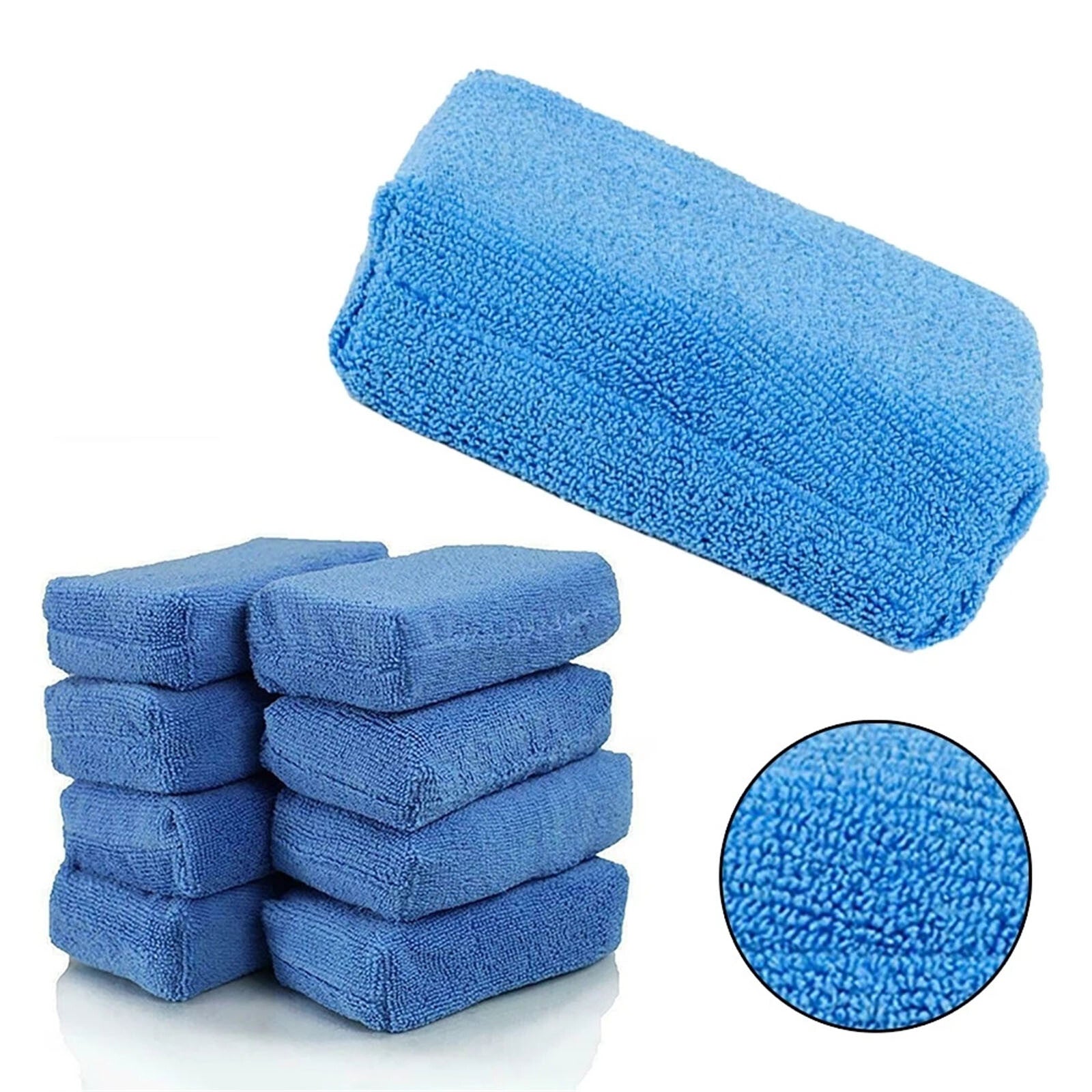 20PCS Microfiber Car Wax Applicator Pads Foam Detailing Polish Sponge