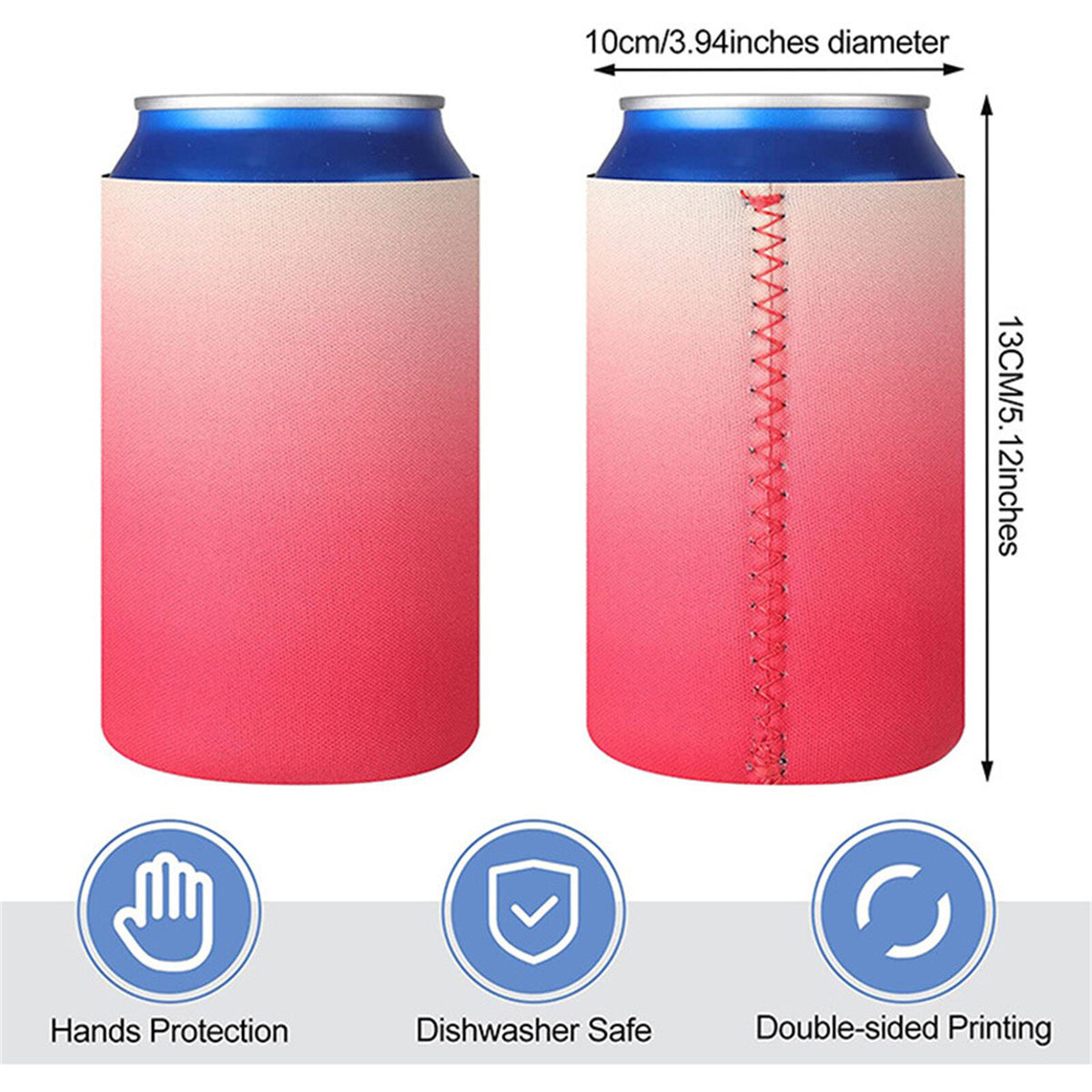 8-32PCS Slim Can Cooler Sleeves Neoprene Drink Can Cup Covers Assorted Colours
