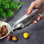 2 Pack Stainless Steel Chestnut Cutter Nut Cracker – Easy Walnut and Chestnut Opener Tool