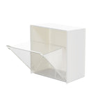 2-4PCS Wall Mounted Storage Box Cotton Swab Bathroom Organiser Holder White