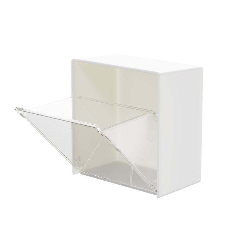 2-4PCS Wall Mounted Storage Box Cotton Swab Bathroom Organiser Holder White