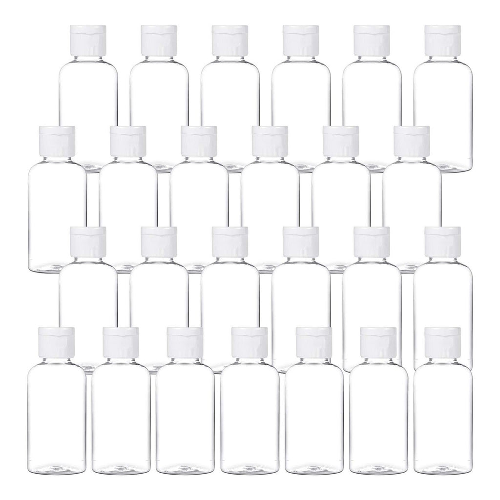 20 Pack 100ml Clear Travel Bottles for Shampoo Lotion and Toiletries