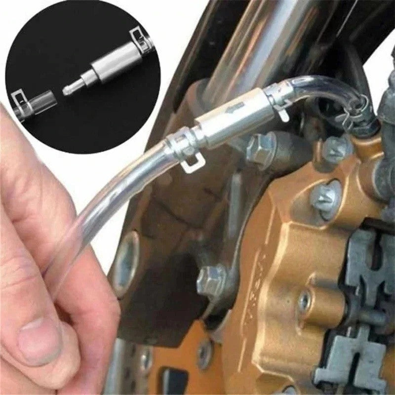 2PCS Brake Bleeder HoseHydraulic Brake Bleed Hose One Way Check Valve Tube AU