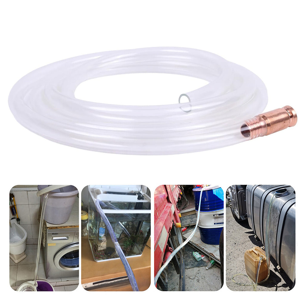 2PCS 3M Self Priming Siphon Hose Fuel Transfer Pump Manual Jiggler Liquid Transfer Hose