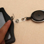 10 Sets Retractable ID Badge Holder with Lanyard Reel | Opal Card Holder Keychain