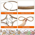 2X8/15cm Hand Embroidery Display Frame  Embroidery Hoop Flexi Hoop Decoration AU