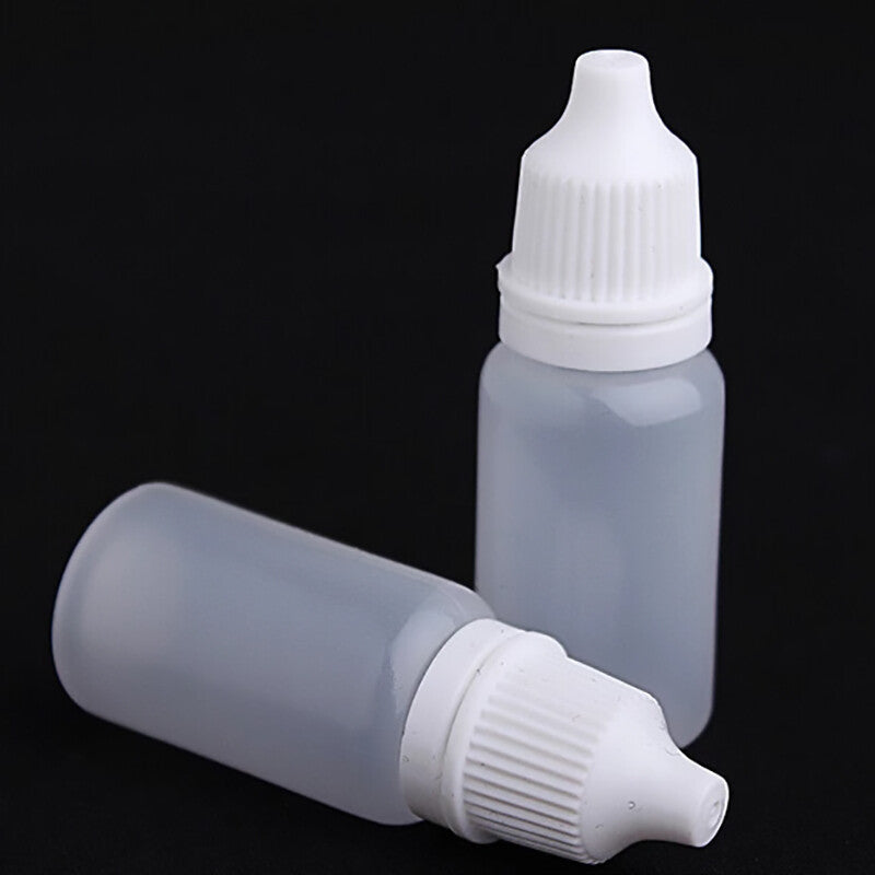 100 Pack 5ml Empty Plastic Dropper Bottles – Clear Squeezable Liquid Containers for Oils, Paints and DIY Use