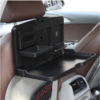 Car Backseat Organizer with Foldable Tray | Multi-Function Storage Holder