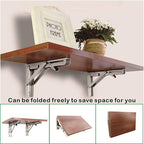 2pcs 10-Inch Folding Table Brackets | Heavy Duty Stainless Steel Wall Shelf Support