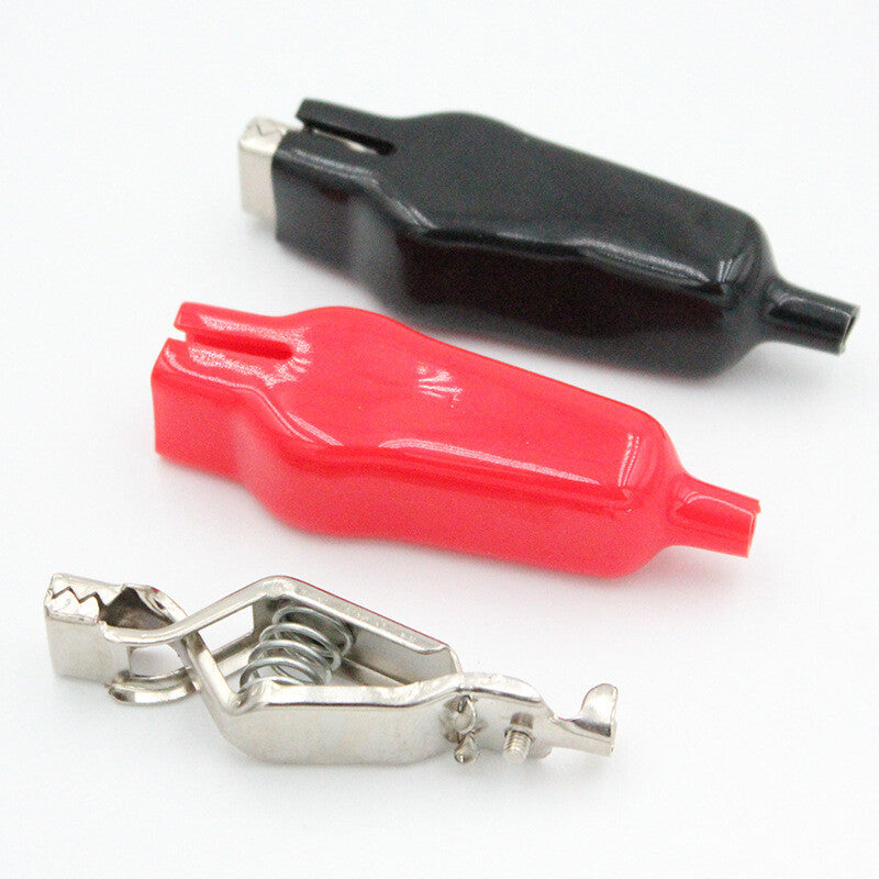 20pcs Insulated Alligator Clips 65mm | Electrical Jumper Wire Clamp Test Clips
