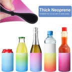 8-32PCS Slim Can Cooler Sleeves Neoprene Drink Can Cup Covers Assorted Colours