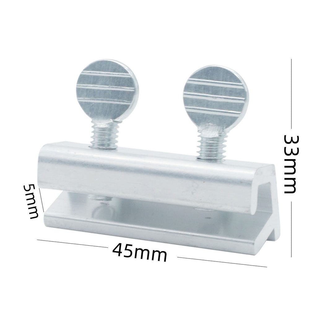 12 Pack Sliding Window Door Safety Locks - Aluminium Security Child Safety Stops Silver