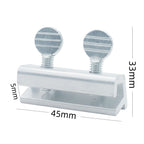 12 Pack Sliding Window Door Safety Locks - Aluminium Security Child Safety Stops Silver