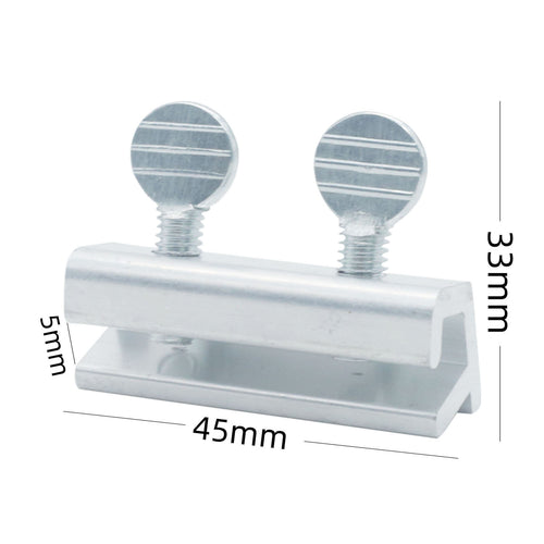 12 Pack Sliding Window Door Safety Locks - Aluminium Security Child Safety Stops Silver