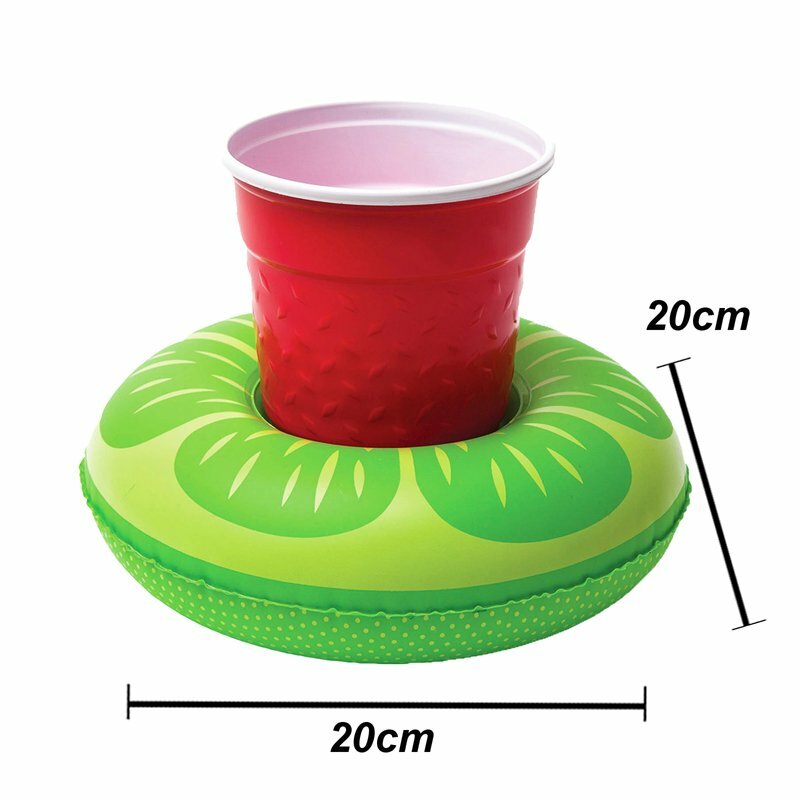 Inflatable Pool Drink Holder – Floating Cup Can Beer Holder for Pool, Beach & Bath Party