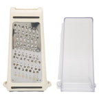 2PCS Vegetable Cheese Grater with Container – Double Sided Garlic Ginger Box Grater