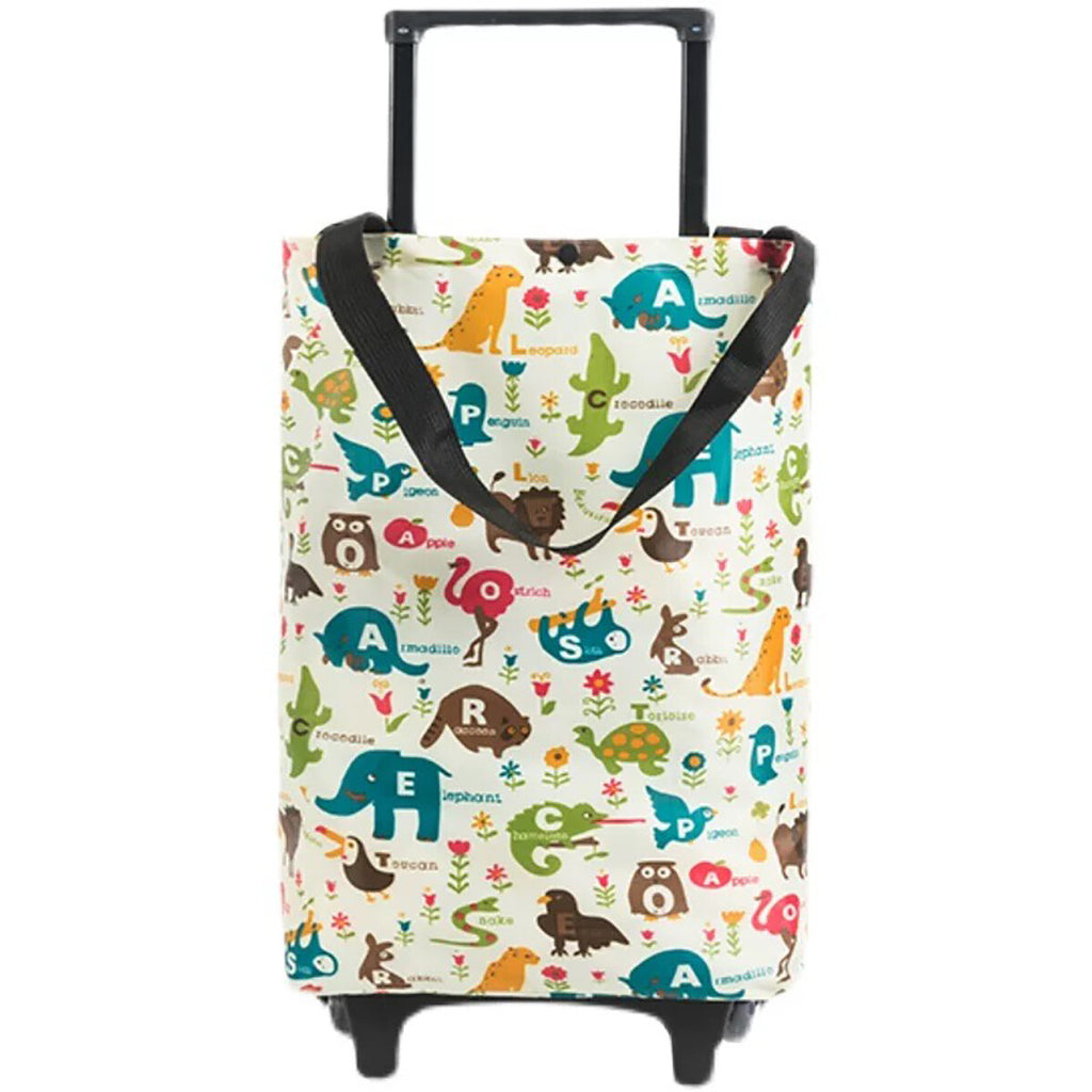 Foldable Shopping Trolley Cart with Wheels Aluminium Grocery Bag Retractable Handle