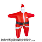 Inflatable Santa Claus Costume Christmas Suit, Funny Props Outfit Xmas OD