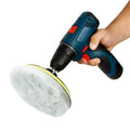 4PCS 5 Inch Wool Polishing Pads - Sheepskin Buffing Pads with Hook and Loop Back