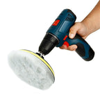 4PCS 5 Inch Wool Polishing Pads - Sheepskin Buffing Pads with Hook and Loop Back