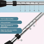 Foldable Seat Cane with Tripod Chair Portable Walking Stick Seat Outdoor Travel Mobility Aid